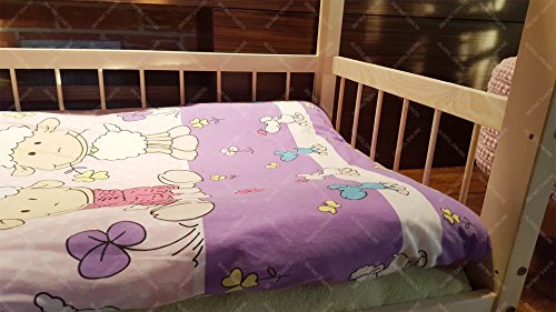 Oliveo HAUSBETT KINDERHAUS Lisa Bett für Kinder,Kinderbett Spielbett mit SICHERHEITBARRIEREN (120 x 60 cm, Naturholz) - 3
