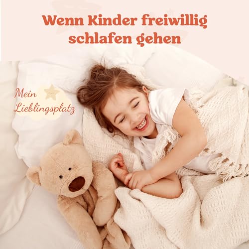 Alcube | Kinderbett Hausbett Spielbett Heim | 80 x 160 cm | Himmel und Vorhang möglich | Holz lackiert | mit Absturzsicherung Rausfallschutz und Lattenrost | weiß - 7