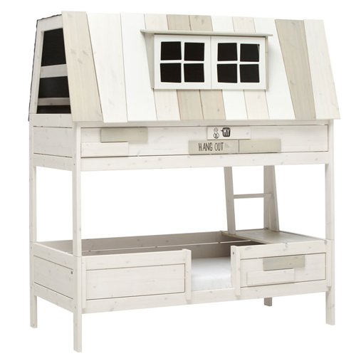 lounge-zone Abenteuerbett/Spielbett HANG OUT, whitewash, Massivholz lasiert, 90x200cm 11302 - 7