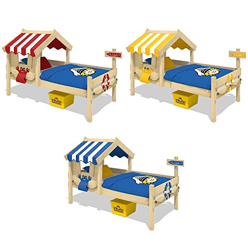 WICKEY Kinderbett CrAzY Sharky Einzelbett 90x200cm Abenteuerbett mit Lattenboden, blau - 5