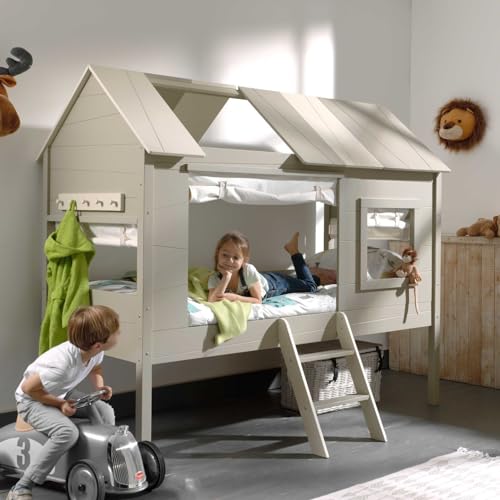 Charlotte Baumhaus Bett Creme-Weiß, Grau - 4