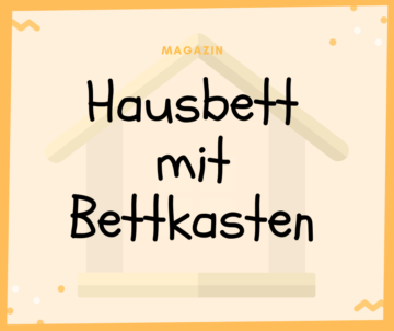 Hausbett mit Bettkasten